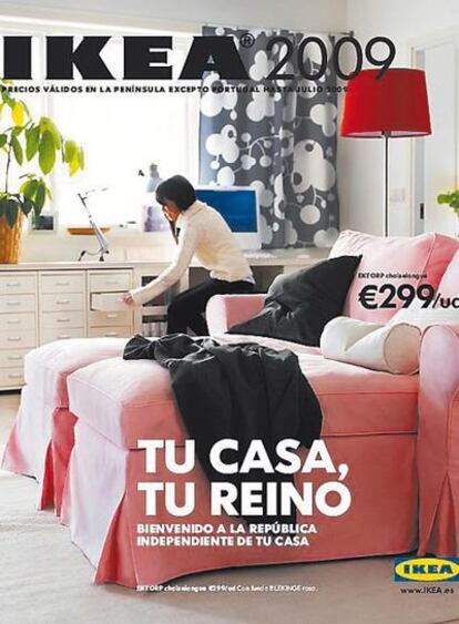 La tipografía Futura en la portada del catálogo de Ikea de 2009