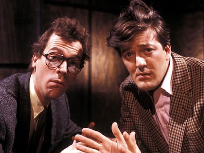 Hugh Laurie y Stephen Fry en una imagen promocional de 'A Bit of Fry and Laurie'