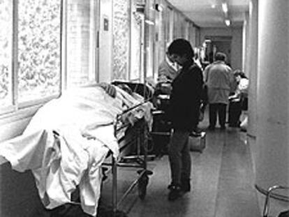 Urgencias del hospital Vall d'Hebron, saturadas en el mes de enero.