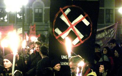 Manifestaci&oacute;n contra el racismo en Estocolmo