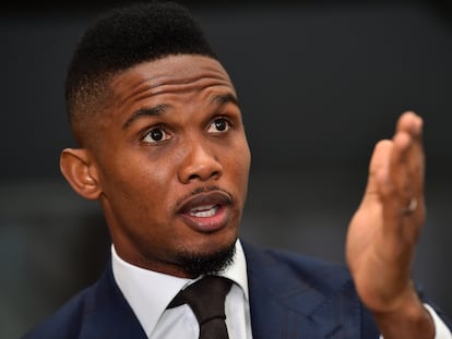 Samuel Eto'o durante una gala en 2015.