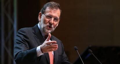 Mariano Rajoy en un acto.