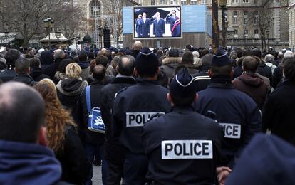 A sede da Polícia de Paris, do lado de fora.