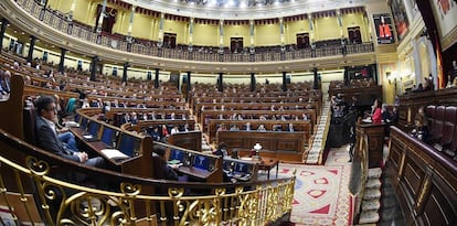 El hemiciclo del Congreso de los Diputados.