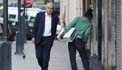 El exconsejero, Rafael Blasco, el día en que conoció su condena.