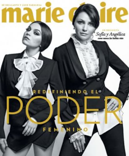Angélica Rivera y su hija Sofía en la portada de la revista.
