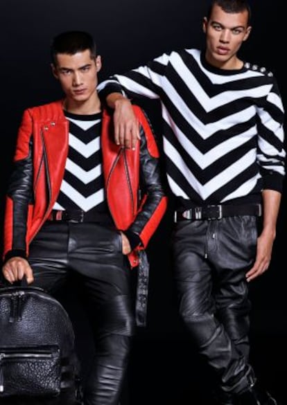 Modelos masculinos de Balmain.