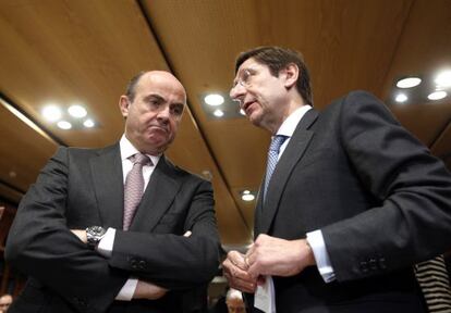 El ministro de Economía y el presidente de Bankia