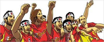 Cómic de la selección española de baloncesto