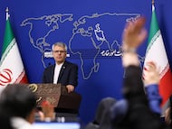 El portavoz del Ministerio de Asuntos Exteriores iraní, Esmail Baghaei.