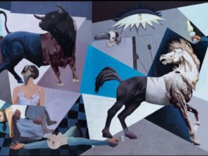 'The new Guernica', la obra de Oussama Diab inspirada en el mural de Picasso.