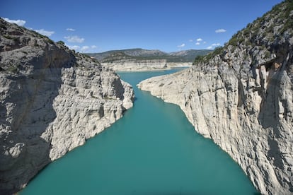 Embalse de Canelles, en el Pirineo. 