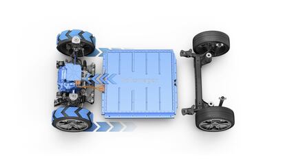 El ID. LIFE está basado en una variante más pequeña, especialmente diseñada para el segmento de coches pequeños, de la plataforma modular de propulsión eléctrica (MEB) de Volkswagen. Así, es la primera vez que un vehículo concebido sobre la base de la MEB se equipa con tracción delantera.