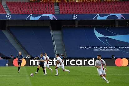 El partido entre el Atalanta y el Paris Saint-Germain jugado en Lisboa el pasado agosto es uno de esos que dejó una visión impesable hace solo unos meses: un partido de la Champios jugado sin público.