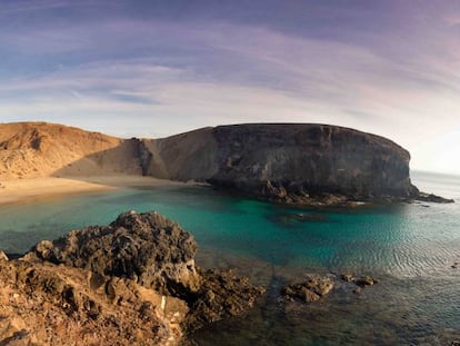 Playa del papagayo en Lanzarote