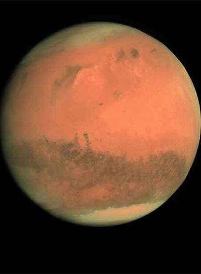 Marte, visto ayer desde la nave <i>Rosetta.</i>