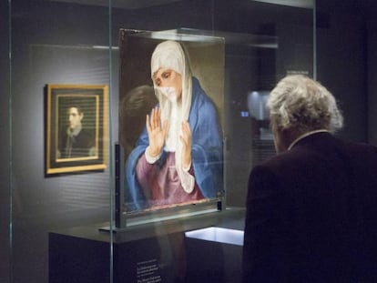 Sala de la exposición 'In lapide depictum. Pintura italiana sobre piedra, 1530-1555'.