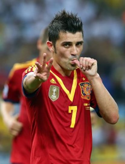 David Villa, en la pasada Confederaciones.