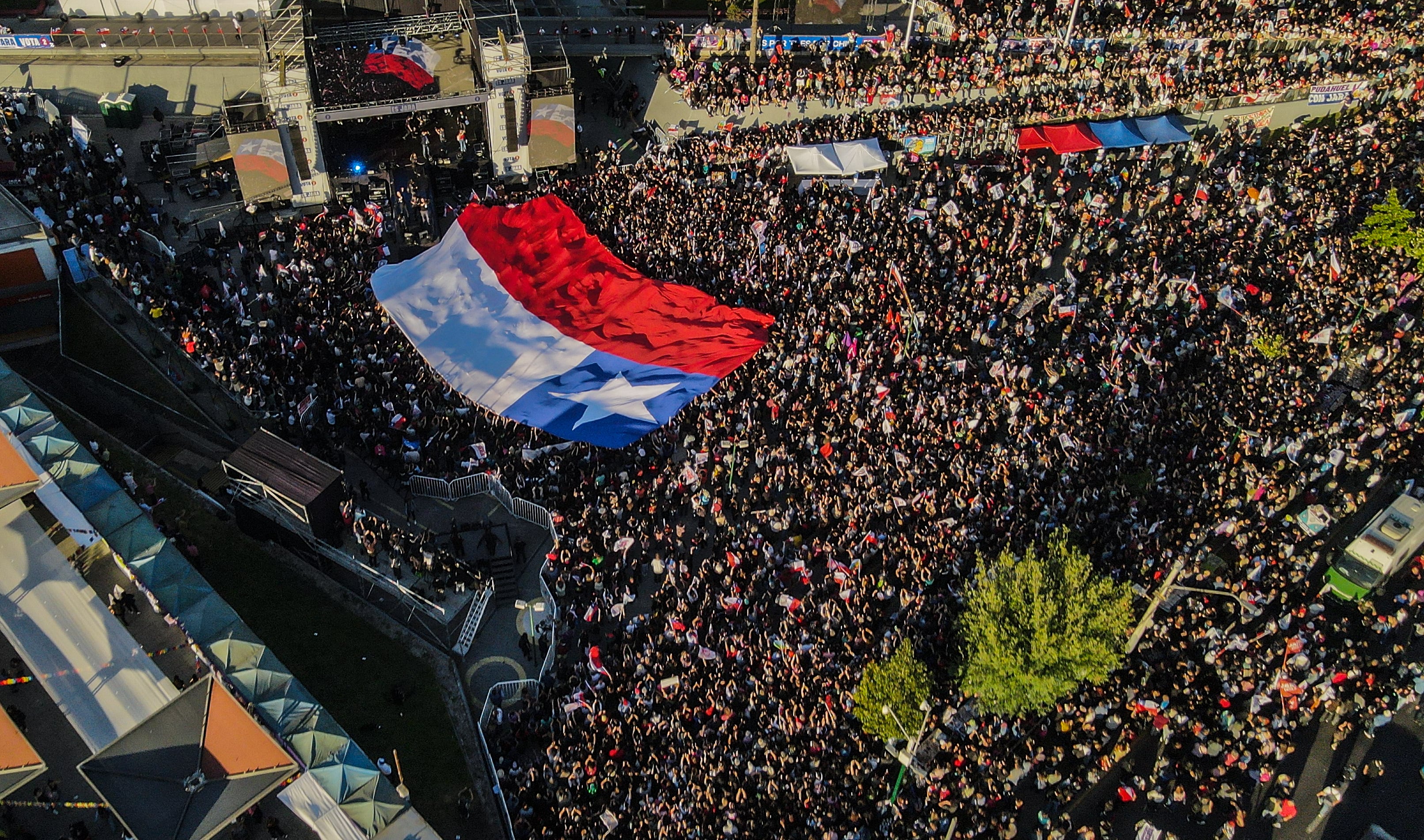 Plaza de Maipú Santiago, este martes.