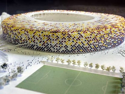 Aspecto de la maqueta de Norman Foster.