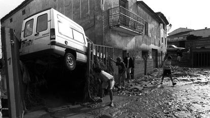 La ‘nube mala’ que devastó la localidad alcarreña de Yebra