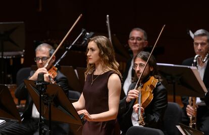 La mezzosoprano Yulia Safonova en un momento del concierto.