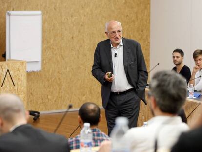 Juan Roig, durante un evento de su incubadora y aceleradora de empresas Lanzadera.