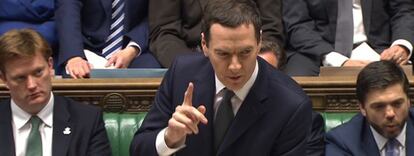 El ministro brit&aacute;nico de Econom&iacute;a, George Osborne