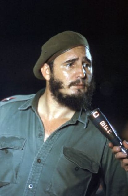Fidel Castro en Cuba en 1960.