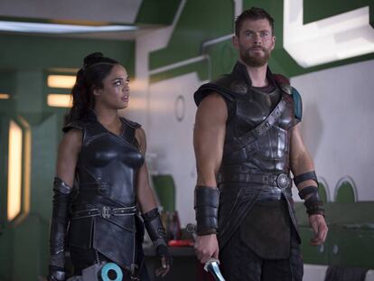 Chris Hemsworth en la piel, y los músculos, de Thor. La próxima entrega se estrena el 27 de octubre.