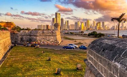 El barrio de Bocagrande, en la ciudad de Cartagena de Indias, Colombia.