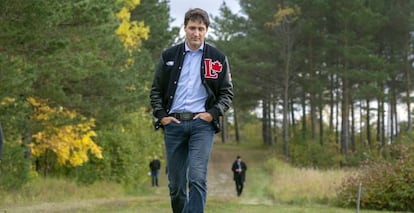 El primer ministro canadiense, Justin Trudeau, el pasado 4 de octubre en Quebec. 
