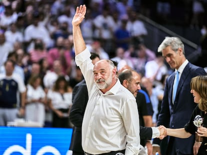 Pablo Laso después de ganar la ACB con el Real Madrid el pasado 19 de junio.