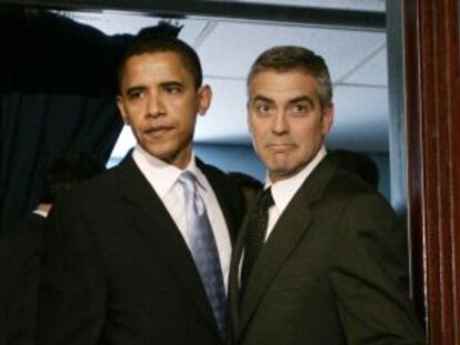 Barack Obama y George Clooney.