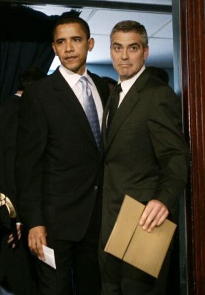 Barack Obama y George Clooney.