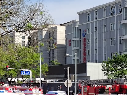 Incendio hospital Pekin