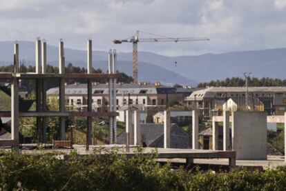 Aspecto de las urbanizaciones paralizadas en el Ayuntamiento de Barreiros.