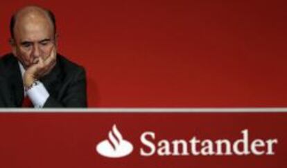El presidente del Banco Santander, Emilio Botín.