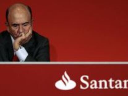 El presidente del Banco Santander, Emilio Bot&iacute;n.