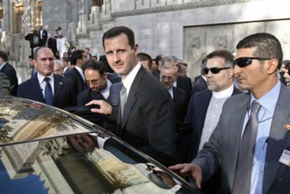 El presidente sirio, Bachar el Asad, el sábado en Teherán, durante una visita oficial a Irán.