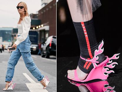 Prada reeditó sus famosos zapatos de llamas de 2012 y ya están por todas partes.