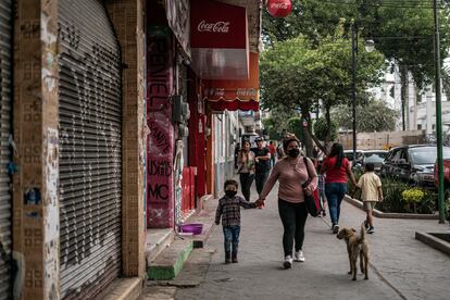 Una de las calles en Milpa Alta, en Ciudad de México.