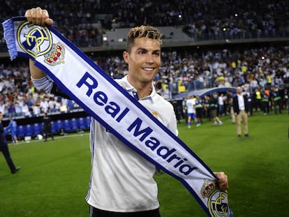 Cristiano Ronaldo, jugador del Real Madrid. (AP Photo/Daniel Tejedor, File)