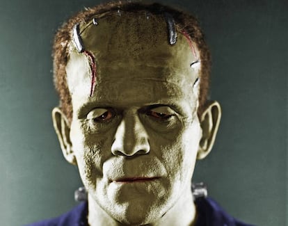 Boris Karloff, como Frankenstein, en la película dirigida por James Whale.