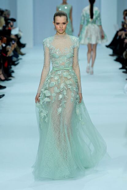 Las princesas de color de fresa de Elie Saab