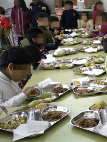 Los comedores escolares, en el centro de la pol&eacute;mica.