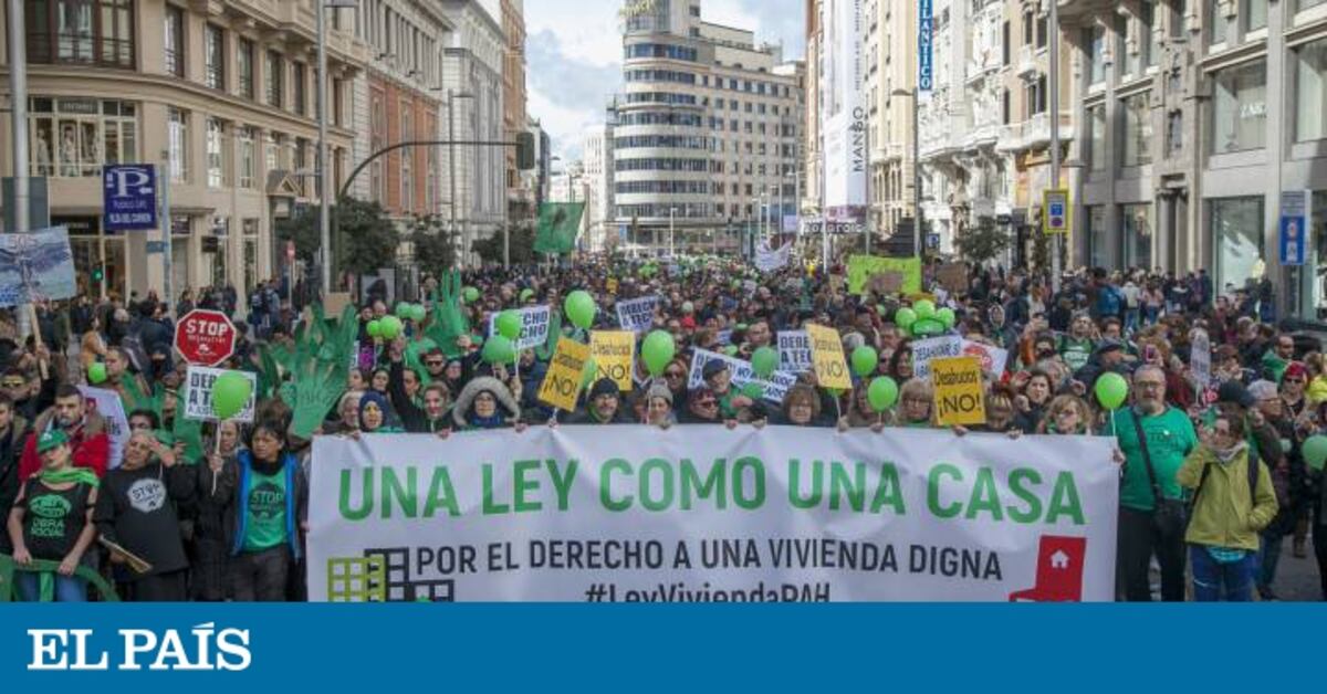La PAH recorre el centro de Madrid en defensa de una vivienda digna ...