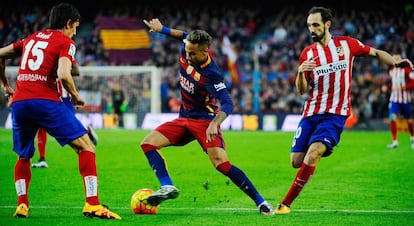 Neymar, durante el Barça-Atlético del pasado sábado.