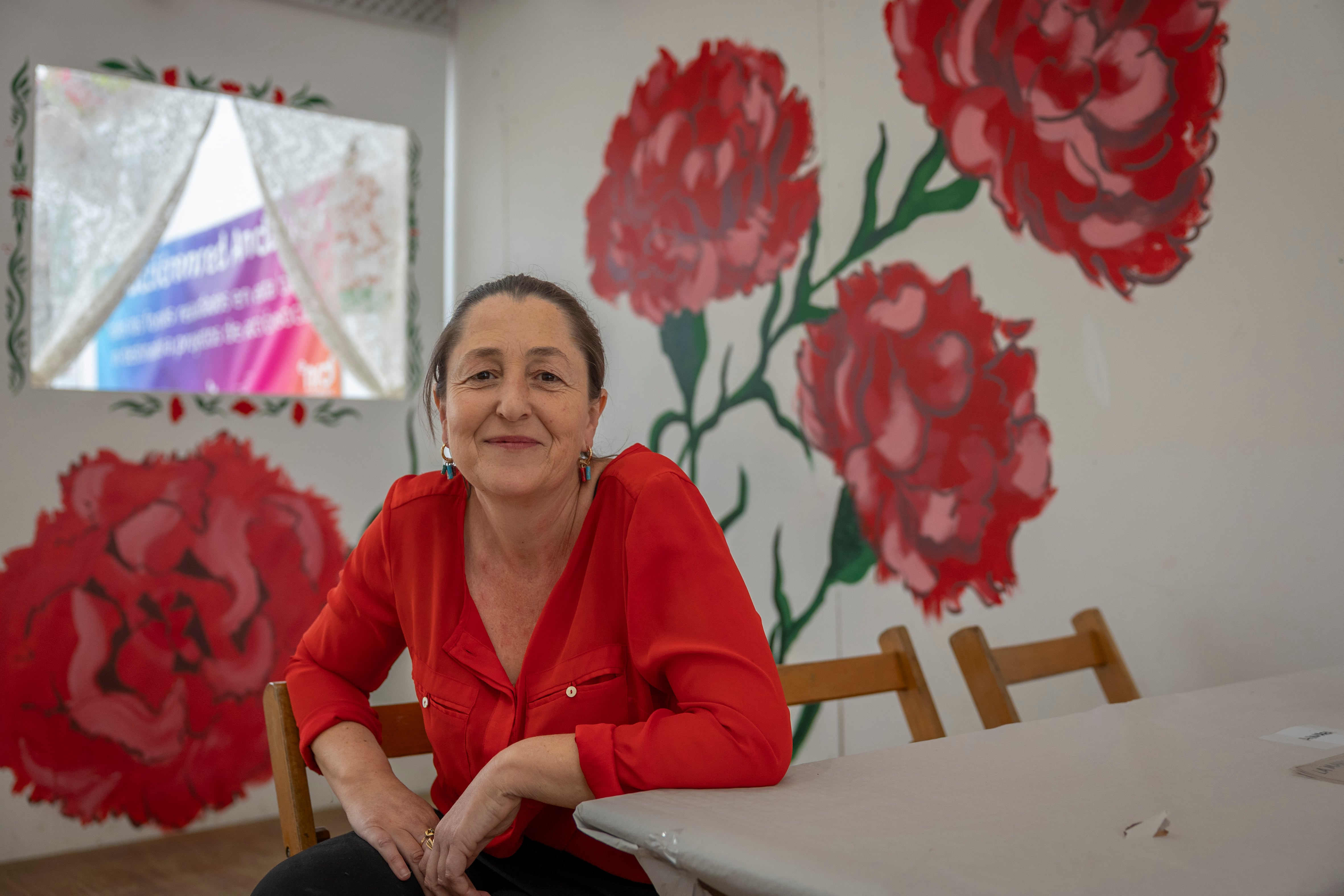 Belén González, miembro de la ONG y voluntaria en la caseta 'La Marimorena'.