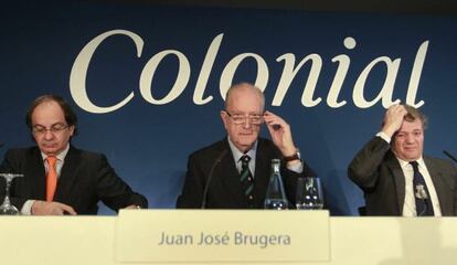 José Bruguera, Pere Viñolas y Francisco Palà.
